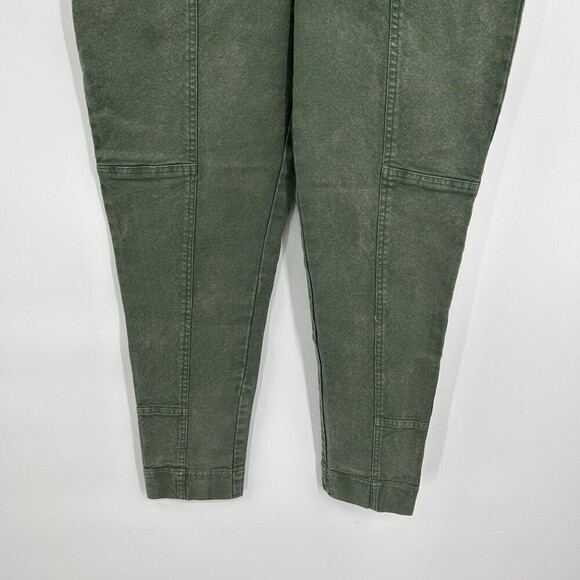 NWT CHASER Vintage Green High Rise Moto Utility Distressed Skinny Jeans Small - Picture 4 of 8